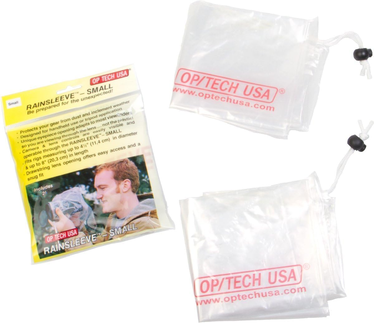 Optech USA | Rainsleeve Series | Small | Clear | 2 Pack image number 2