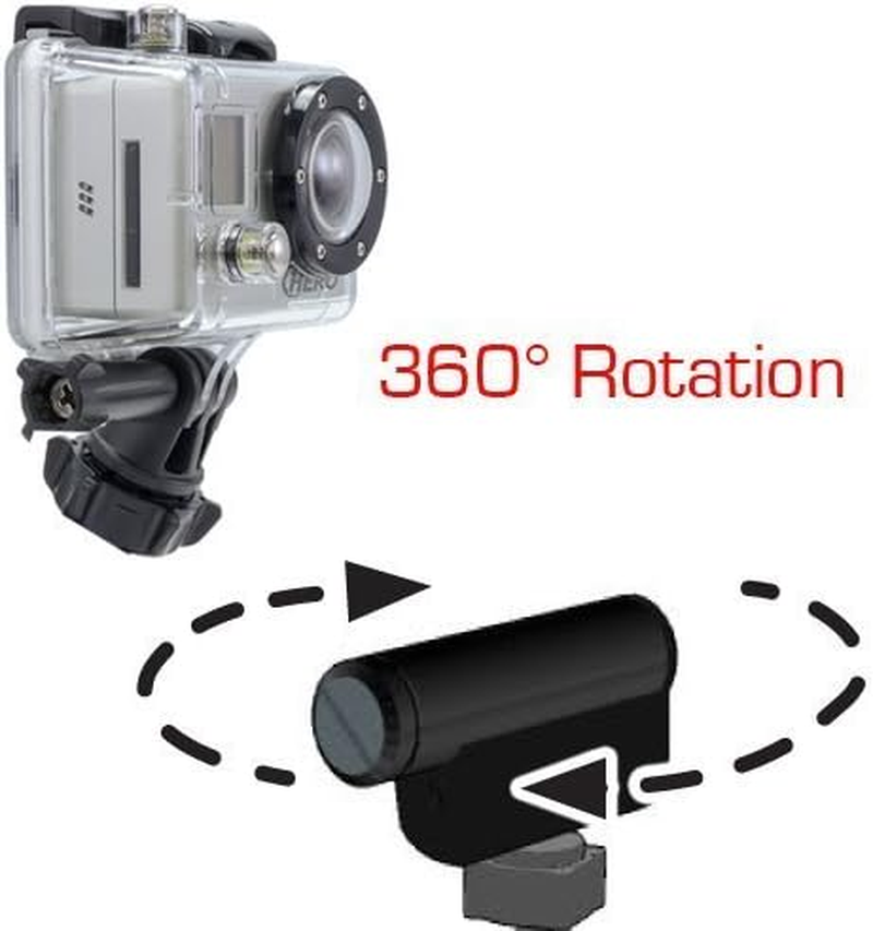 Chargercity Dual Post Telescopic Headrest Mount for All Gopro Hero Session Sony Contour ROAM AKASO Yi 4K Action Cam Camera to Record Drifting Race Track Racing Video (Include Tripod Adapter & Wrench) image number 1