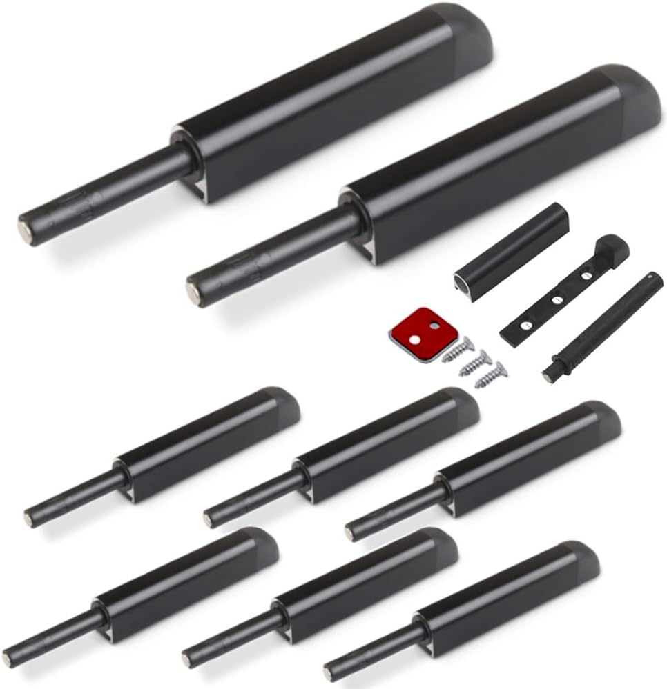 Magnetic Push Latches for Cabinet 16 Pack Drawer Push to Open Door Latch Heavy Duty Touch Latch Hardware Push Release Latch and Catch RV Closet Magnet Press to Open Kitchen Cupboard Strong Pop Out