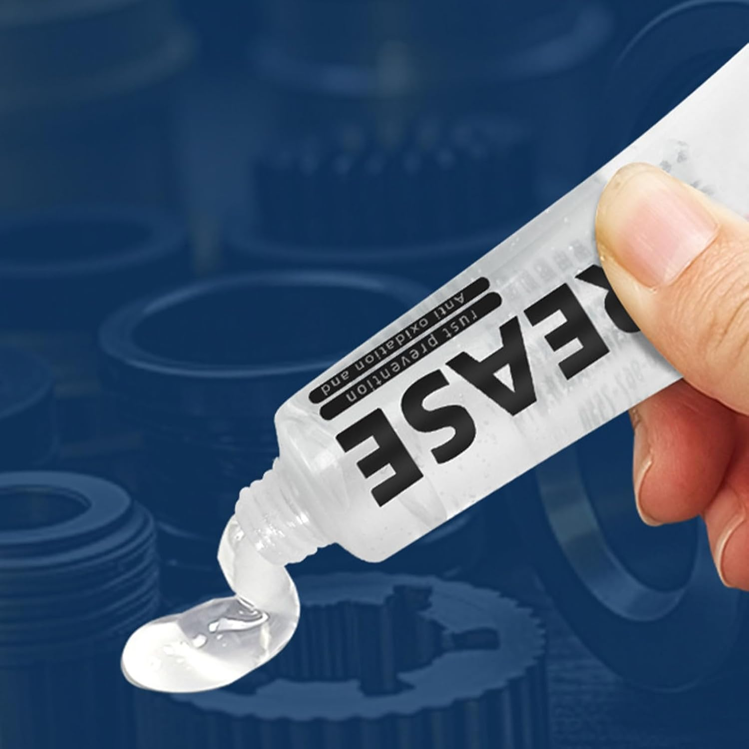 Synthetic Grease | 10 Piece Heavy-Duty Lubricant | Lubricant for Car Door,For Brake Door Garage Chain Trailer Machinery Gears image number 5