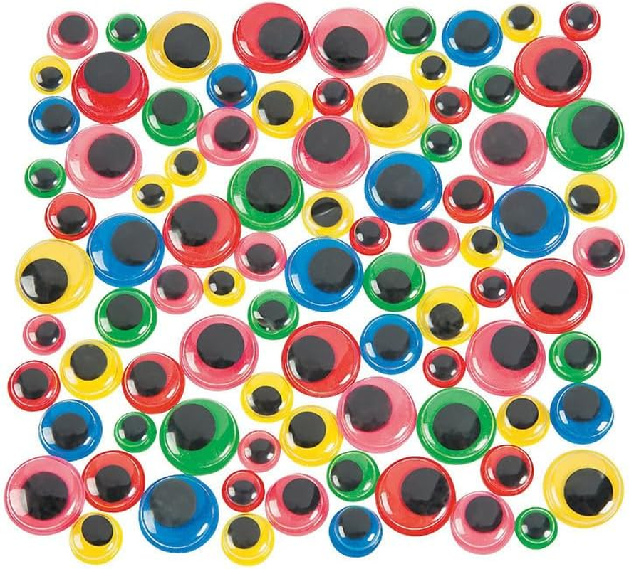 200 Pcs Googly Eyes Self Adhesive Wiggle Eyes for DIY, Multi Colors and Sizes Craft Sticker Eyes image number 1