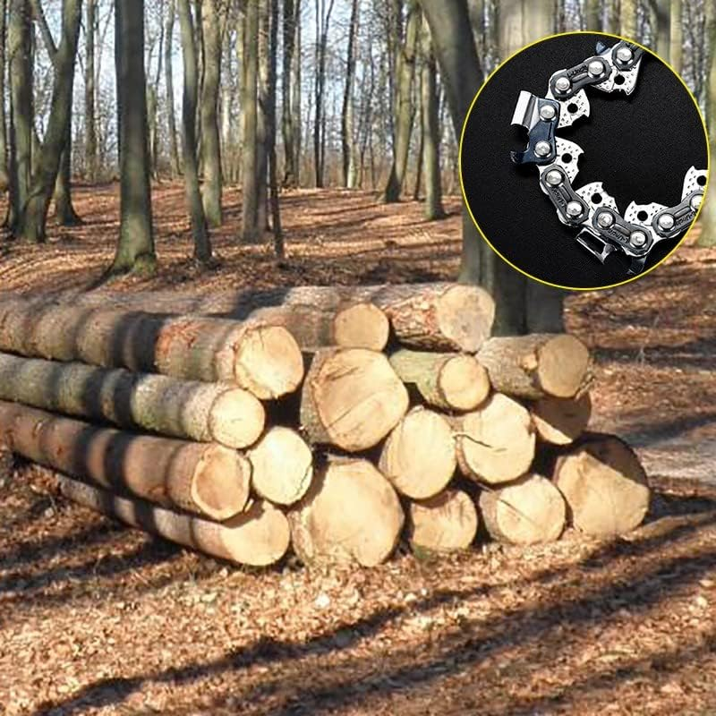 2Pcs 16" Chainsaw Chains for 16 Inch Mini Cordless Electric Chain Saw Wood Cutter, 37 Teeth Wood Cutter Chains, Smooth Cutting Performance, Long-Lasting Sharpness image number 6