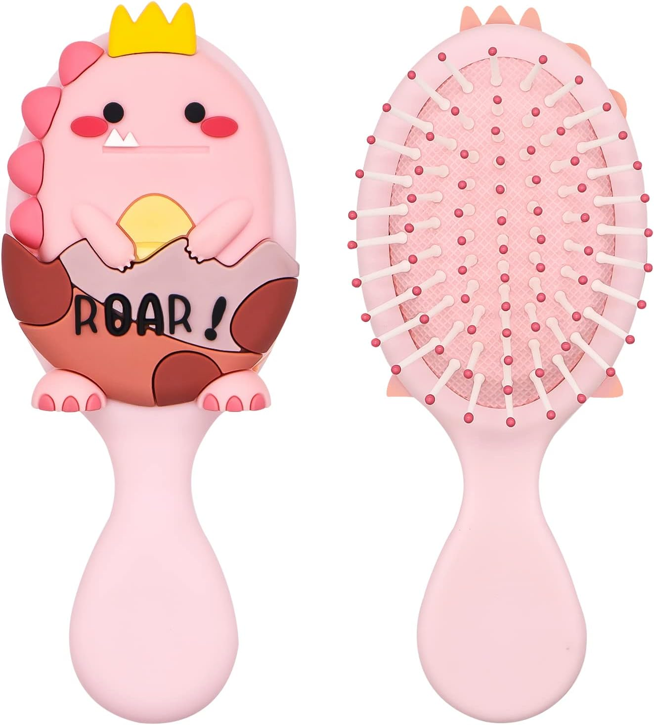 Toddler Detangler Massage Hair Brush with Air Cushion for Thin Kids Hair - Pink