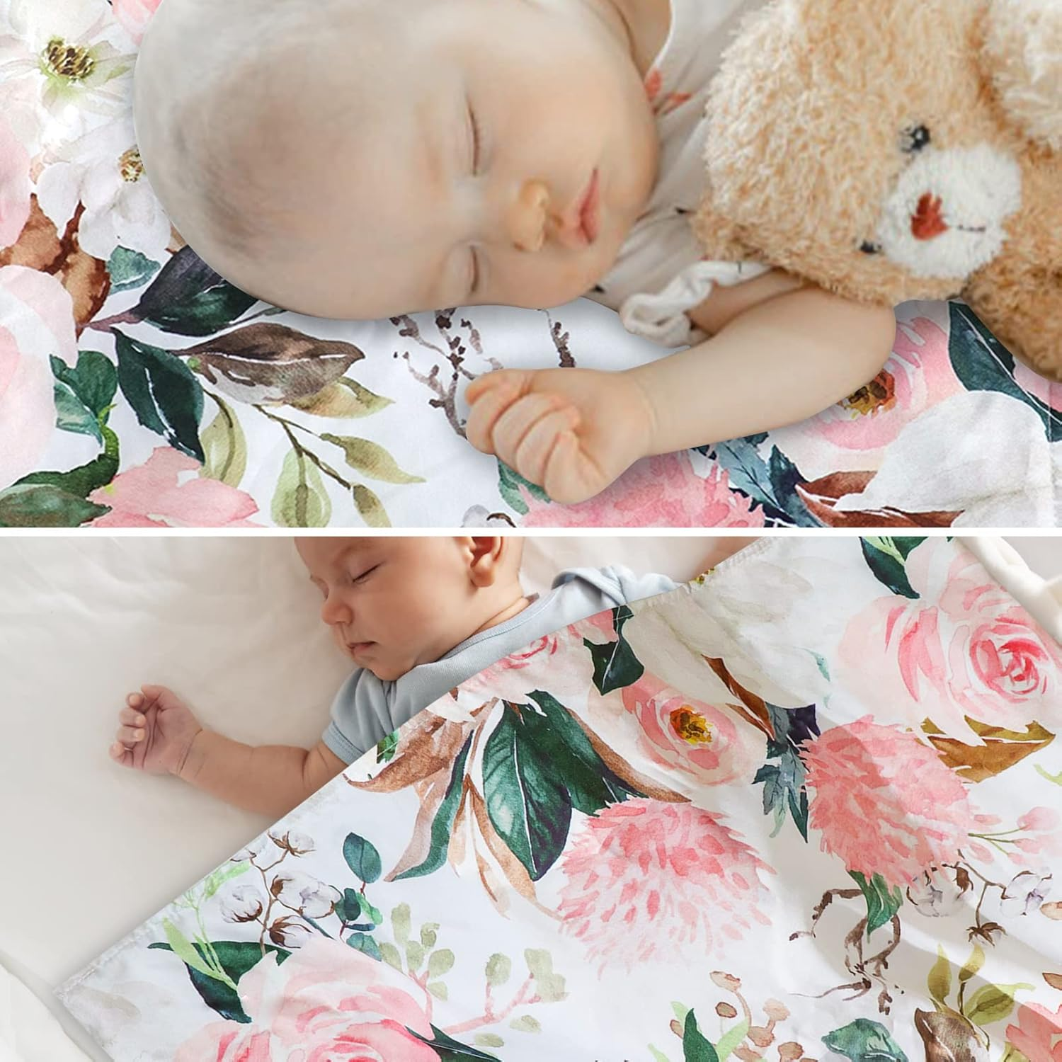 Car Seat Covers for Babies, Peekaboo Opening Infant Car Seat Canopy for Baby Boys Girls, 2 in 1 Mom Nursing Breastfeeding Covers, Minky Warm Carseat Canopy for Newborn, Pink Flower - Dinosaur image number 4