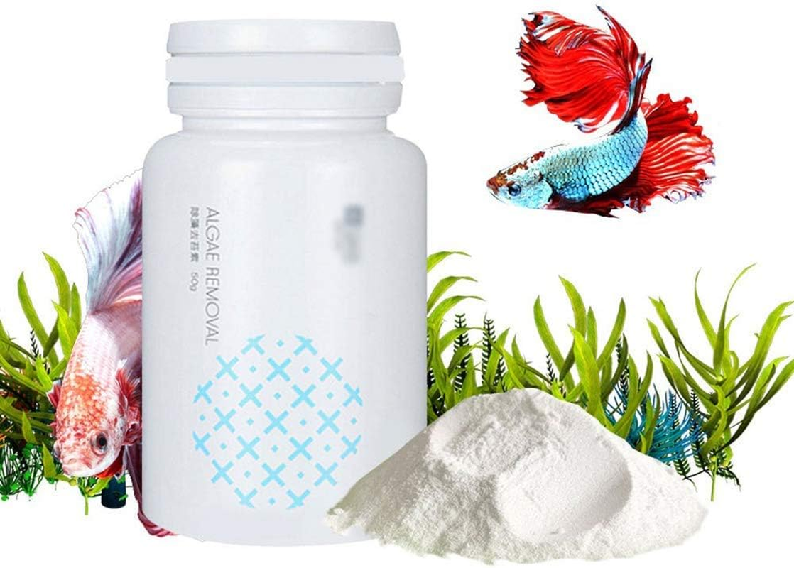 Algae Repellent Agent, Moss Remover,Aquarium Fish Tank Cleaning Powder,Sludge Destroyer Pond Cleaner. image number 1