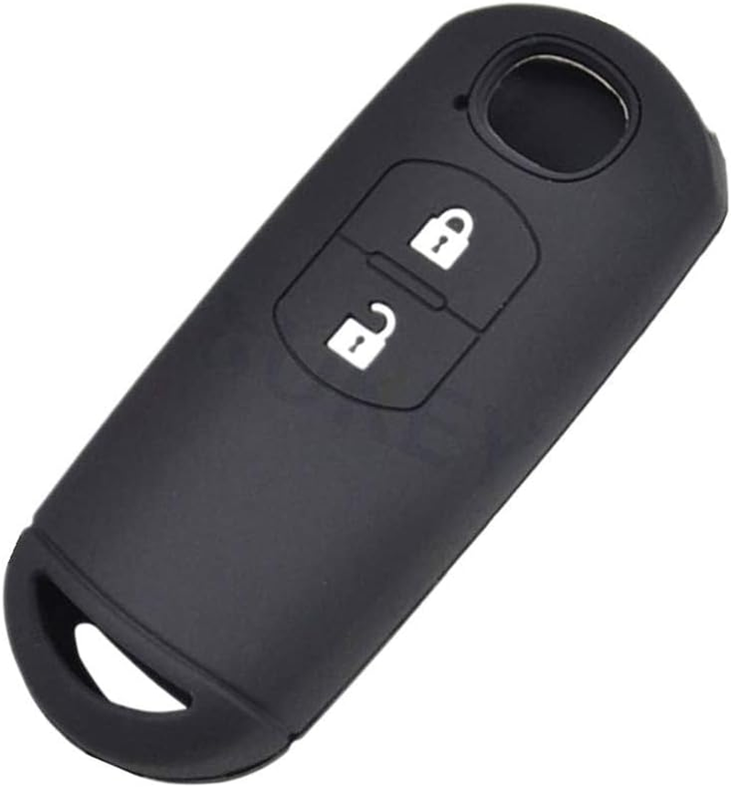 Silicone Car Key Cover Case for Mazda 2 3 5 6 CX-3 CX-5 CX-7 CX-9 Speed Miata MX5 Remote Fob 2 3 4 Buttons (2 Buttons) image number 1