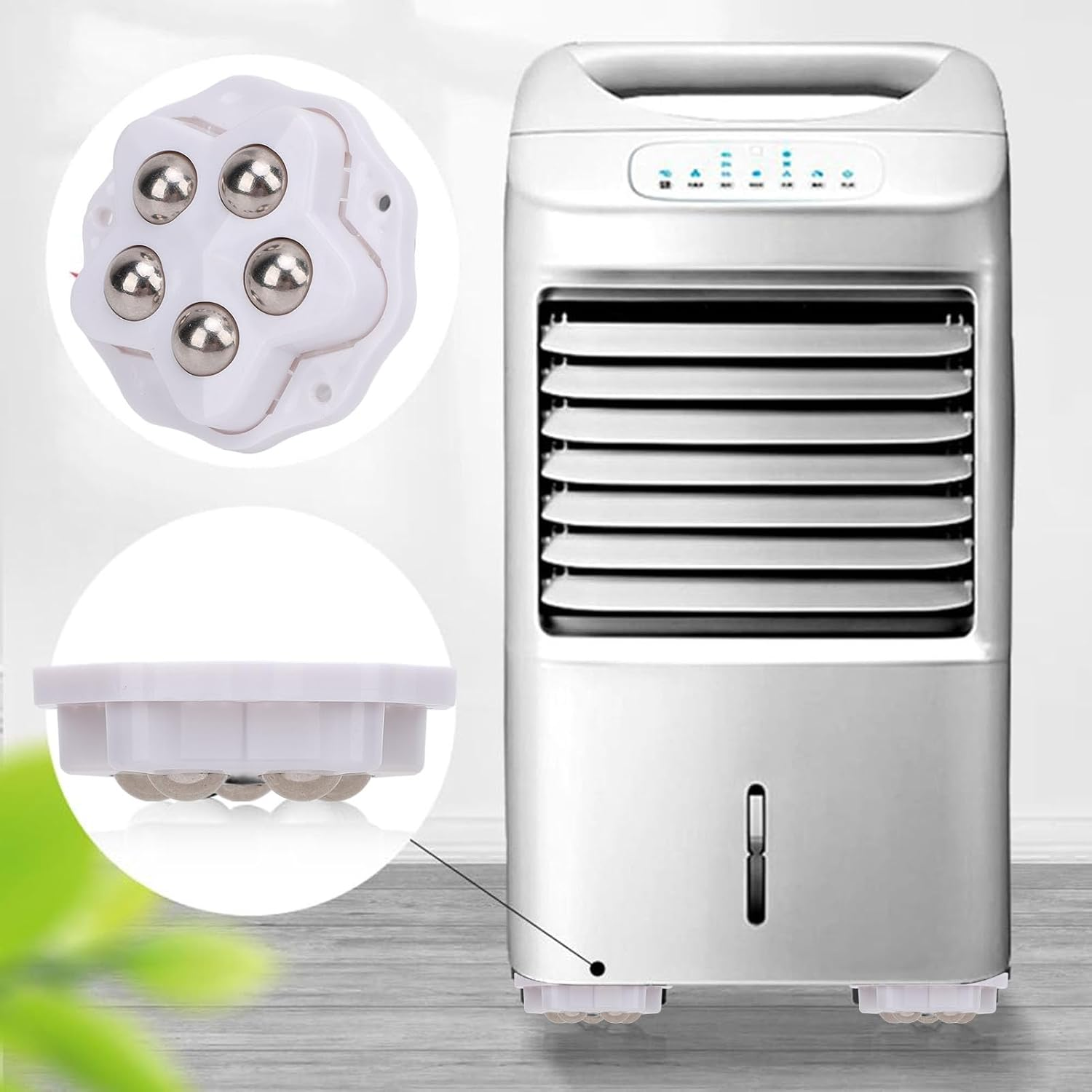 12PCS Self Adhesive Caster Wheels, 360&deg; Swivel Appliance Rollers Appliance Sliders for Kitchen Appliances, Mini Universal Wheel Roller Casters for Storage Box, Small Furniture