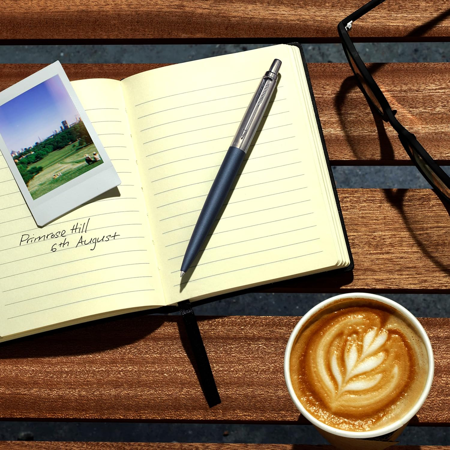 Parker Ballpoint Pen Parker Jotter XL Ballpoint Pen, Primrose Matte Blue, Chrome Trim, Medium Point, Blue Ink, Gift Box, Primrose Matte Blue, (2068359) - Primrose Matte Blue image number 4