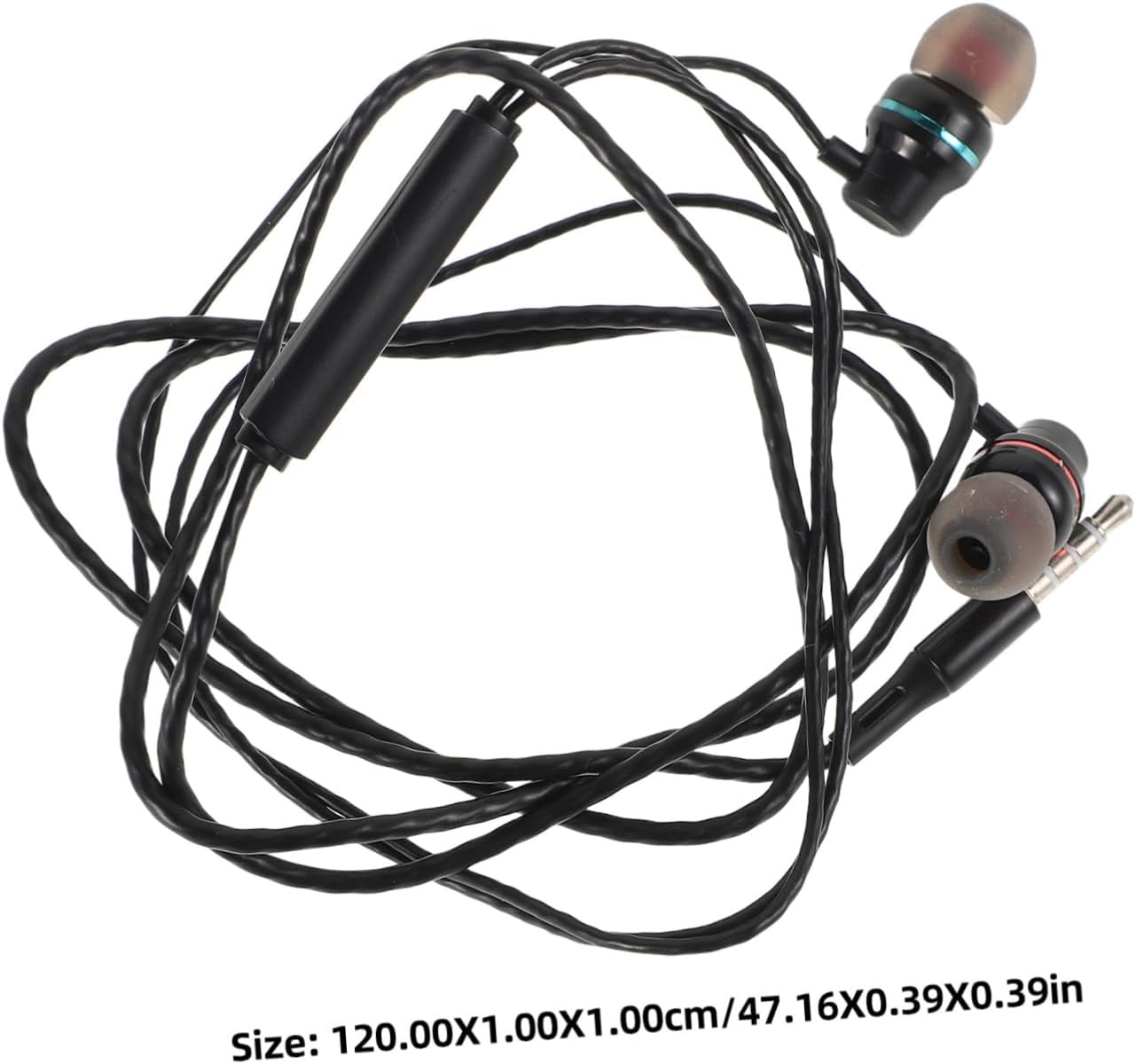 SHOWERORO Wired Headset Headphones Earphones Headphone Volume Control Earphone in Ear Headphone Jack Mobile Phone Earphone Lightweight Headphones Ear Phones with Volume Control Metal image number 1