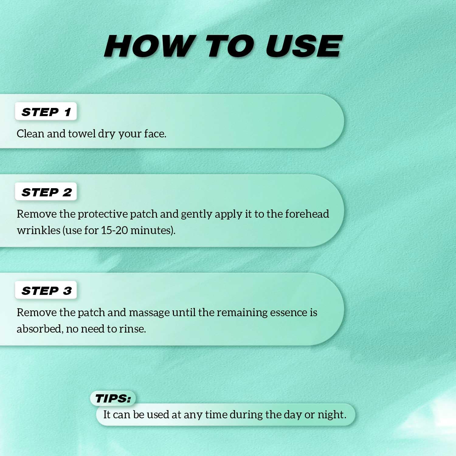 12 Pack Forehead Wrinkle Patches,Collagen Wrinkle Patche,Apply to the Skin between the Foreheads,Reduce Forehead Wrinkles,Deep Crease Care for Sensitive Skin,Moisturize Facial Care image number 4