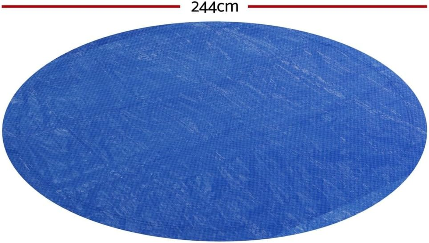 Aquabuddy Pool Cover Fit 2.44M Ring Above-Ground Swimming Pool Protector Blue