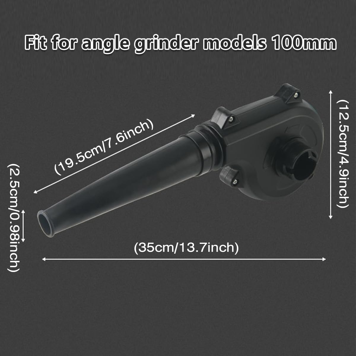 AIMALL Angle Grinder to Hairdryer Converter, Powerful Suction & Blower Tool Accessory, High-Efficiency Dust Removal, Quick Attach 13.7"X4.9" image number 1