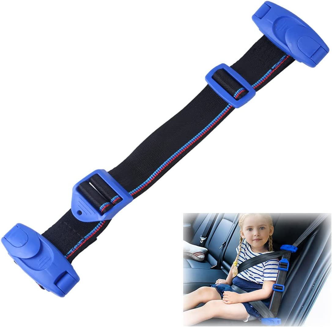 Car Seat Belt Adjuster for Kids Baby Car Seat Belt Clip Car Shoulder Neck Safety Positioner Belt Strap Child Restraint Harness for Car Safety Car Seat Belt Harness for Kids over 4 Years Old image number 4