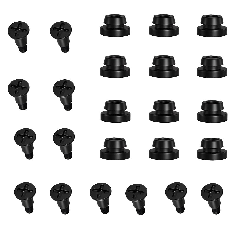 12-Piece Hard Drive Mounting Screws with Rubber Washers, Anti-Vibration Shock Absorbing for HDD/SSD, Computer Case, NAS, Home Server (2.5")
