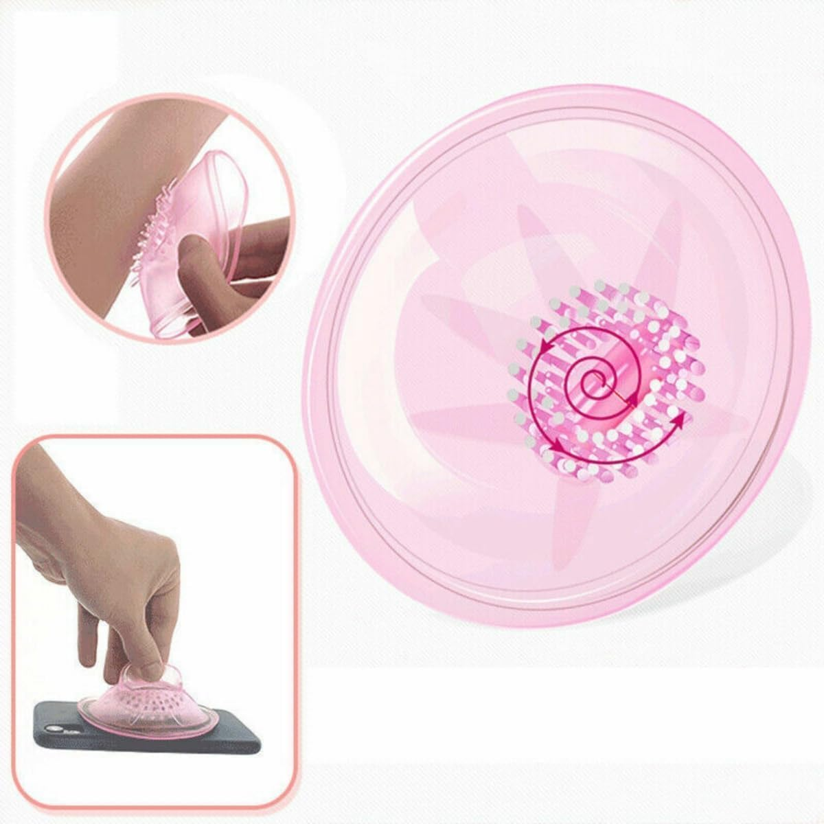 Vibrating Nipple Transparent Clamps Sucking Stimulator Massager with 10 Powerful Vibration Nipple Toy Vibrator Rechargeable Adult Sex Toys for Couples Pleasure image number 2