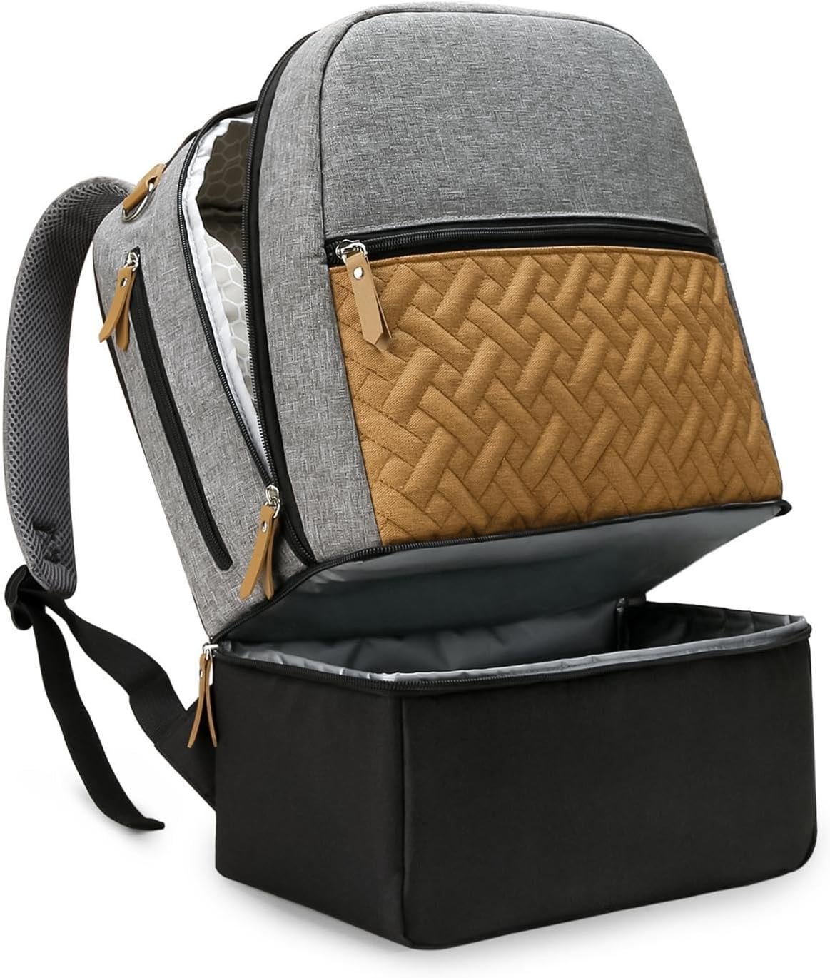 Portable Diaper Bag Backpack for Parents with Large Storage, Multicolor A, as Described image number 1