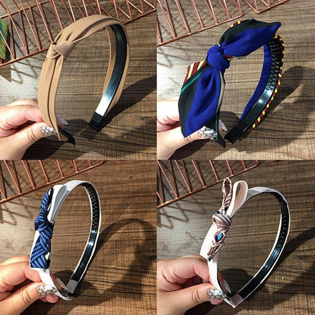 Eigell 10Pc Dual Row Hair Band for Girls Womens image number 3