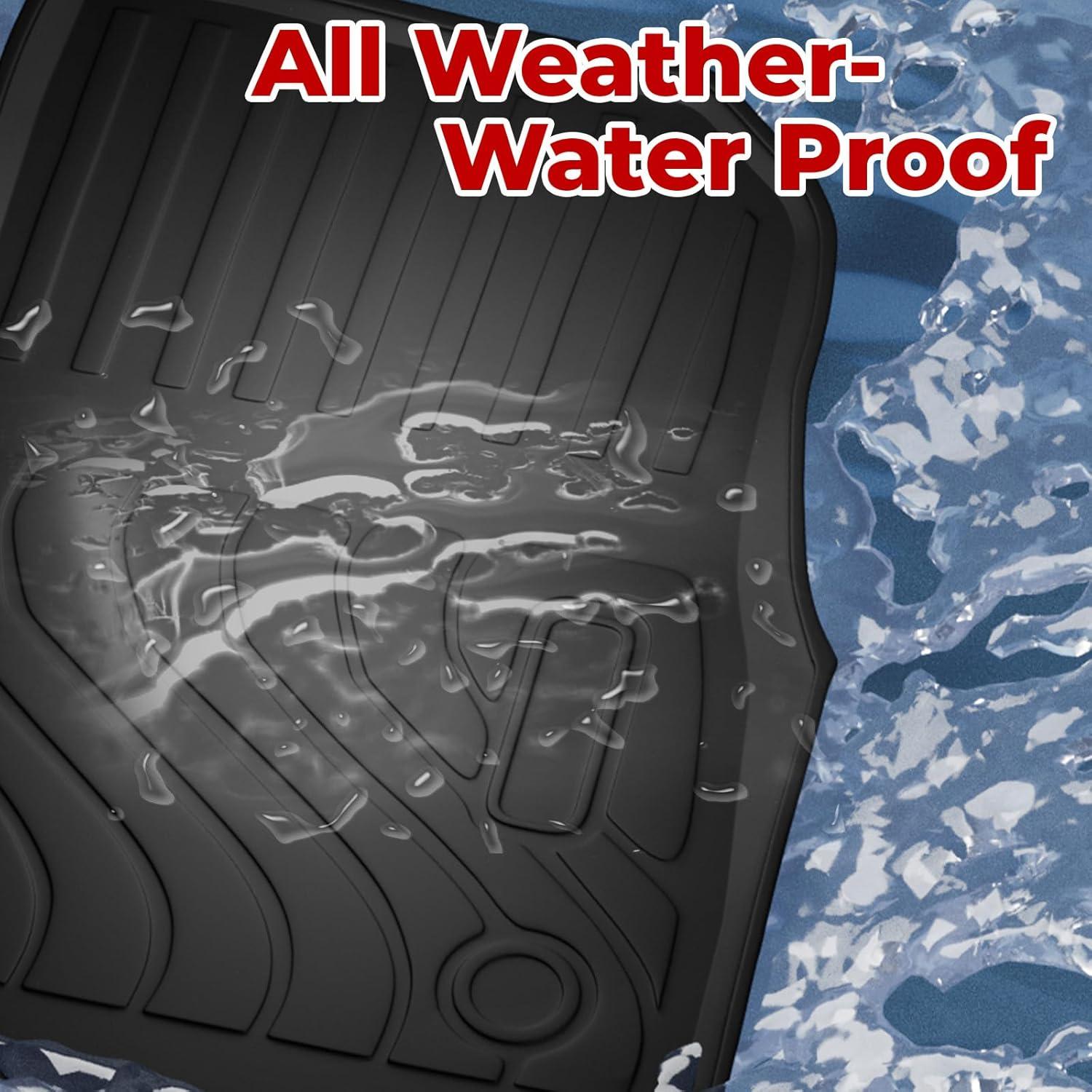 BYD Shark 6 Floor Mats Custom Fit for 2024 2025 Shark- All Weather TPE Floor Liners Trunk Mat 4 Piece Set Waterproof Car Mats(Rhd)