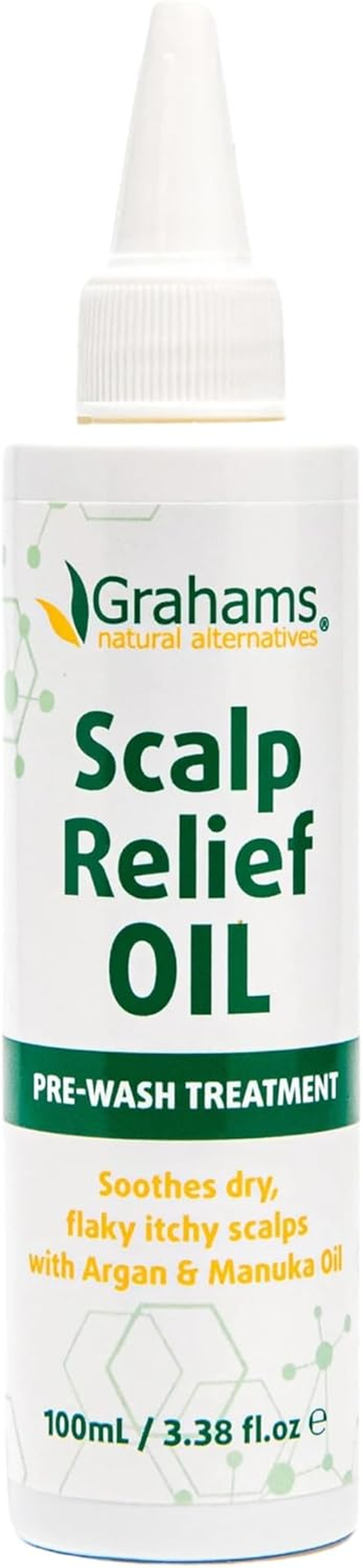 Grahams Natural Scalp Relief Oil - for Dry, Itchy & Flaky Scalp Psoriasis, Seborrheic Dermatitis & Dandruff Treatment - Hydrating, Moisturising, Exfoliating (1 X 100 Ml) image number 2