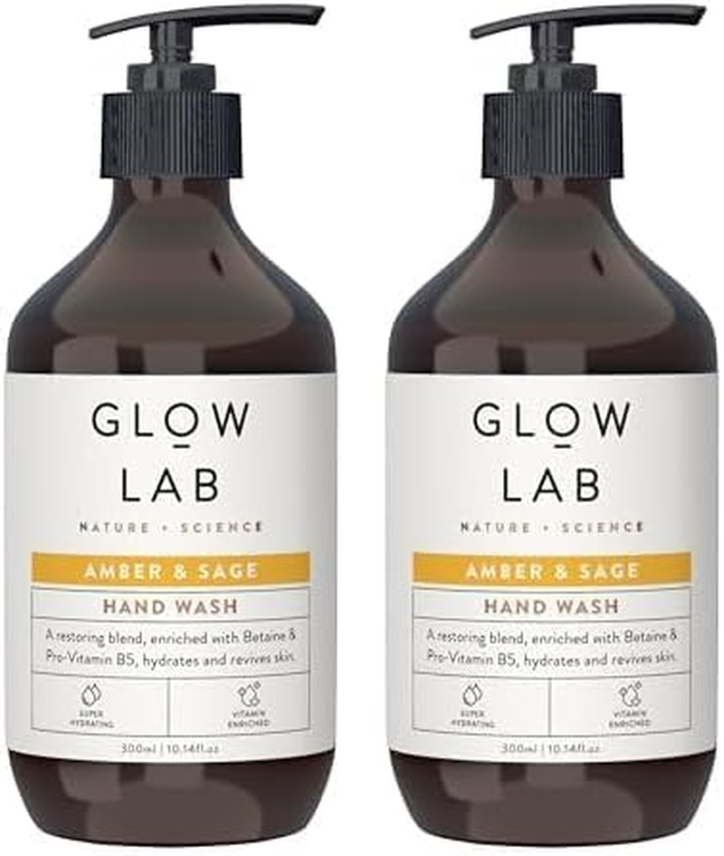 Glow Lab Amber and Sage Hand Wash 300 Ml (Pack of 2) image number 1