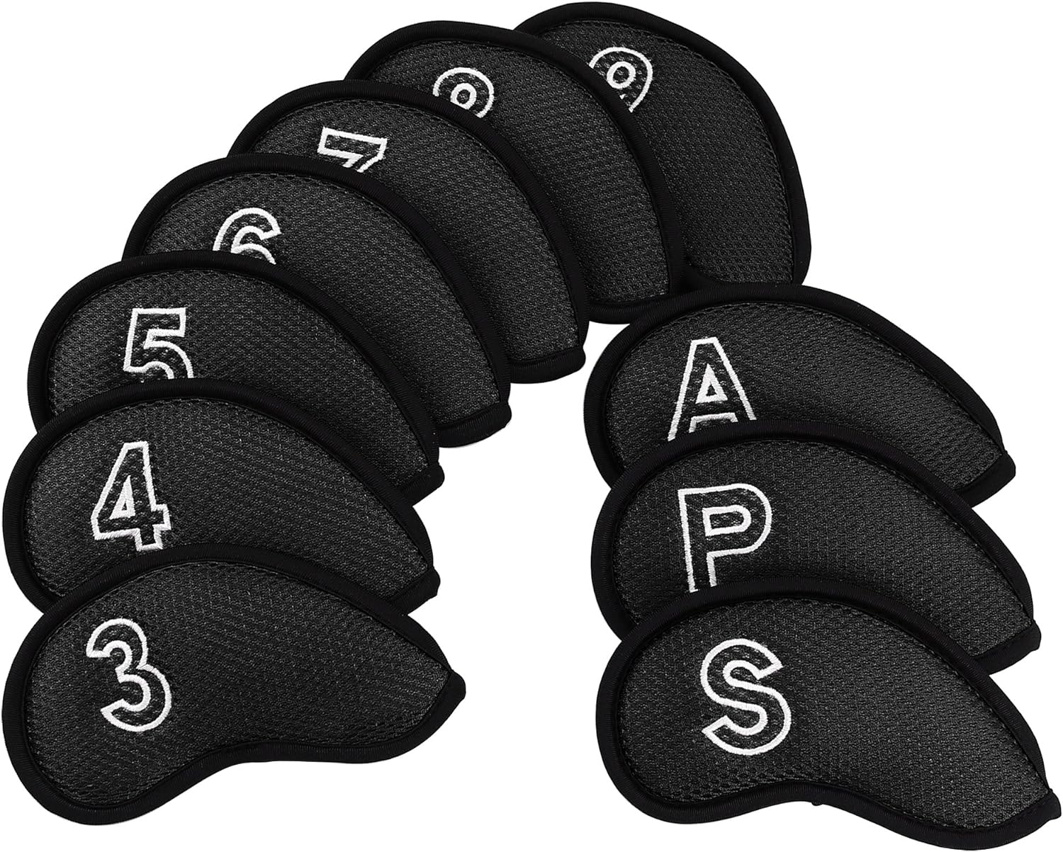 Craftsman Golf 10 Pcs/Set Meshy Golf Iron Headcovers Head Covers Set for Taylormade Callaway Mizuno Cobra Ping image number 3