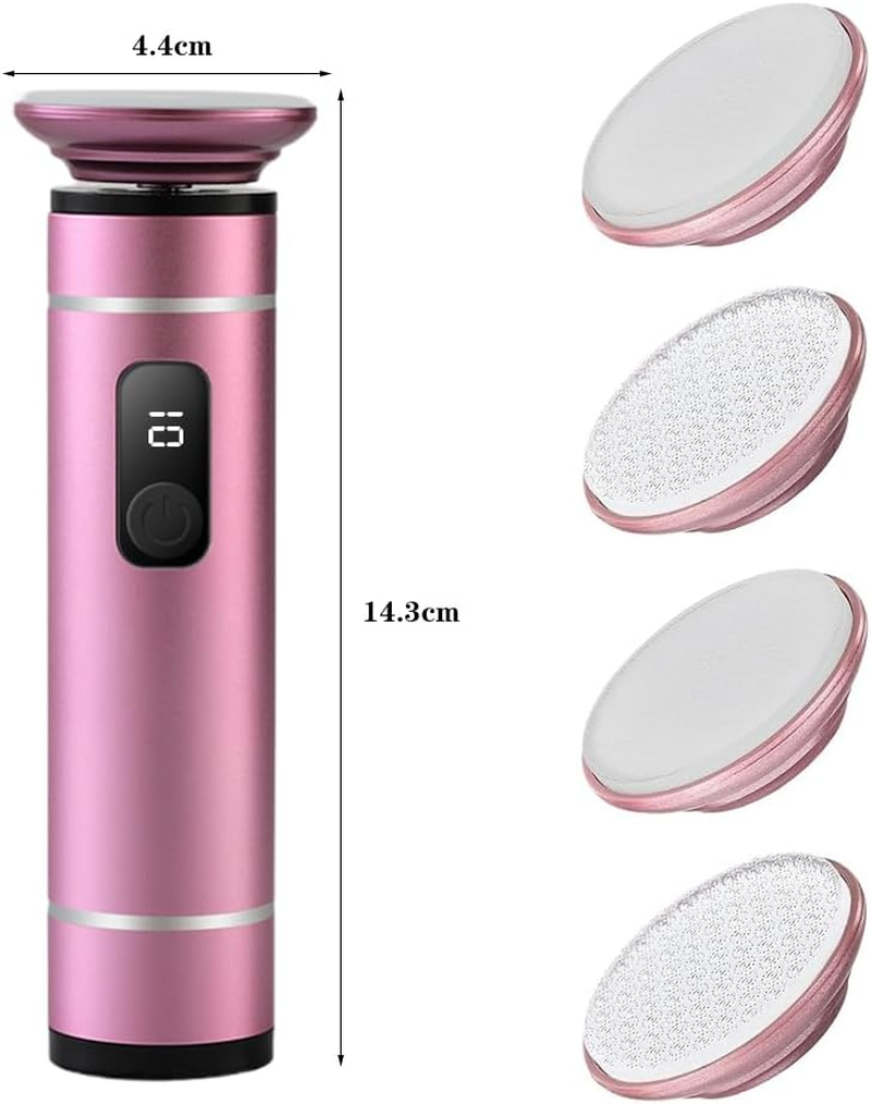 CEWROM Electric Callus Remover with 4 Nano Glass Attachments, Nail File Sander, 2-In-1 Wireless Professional Pedicure Device, Electronic Foot File for Cracked Heels, Callus, Dead image number 3