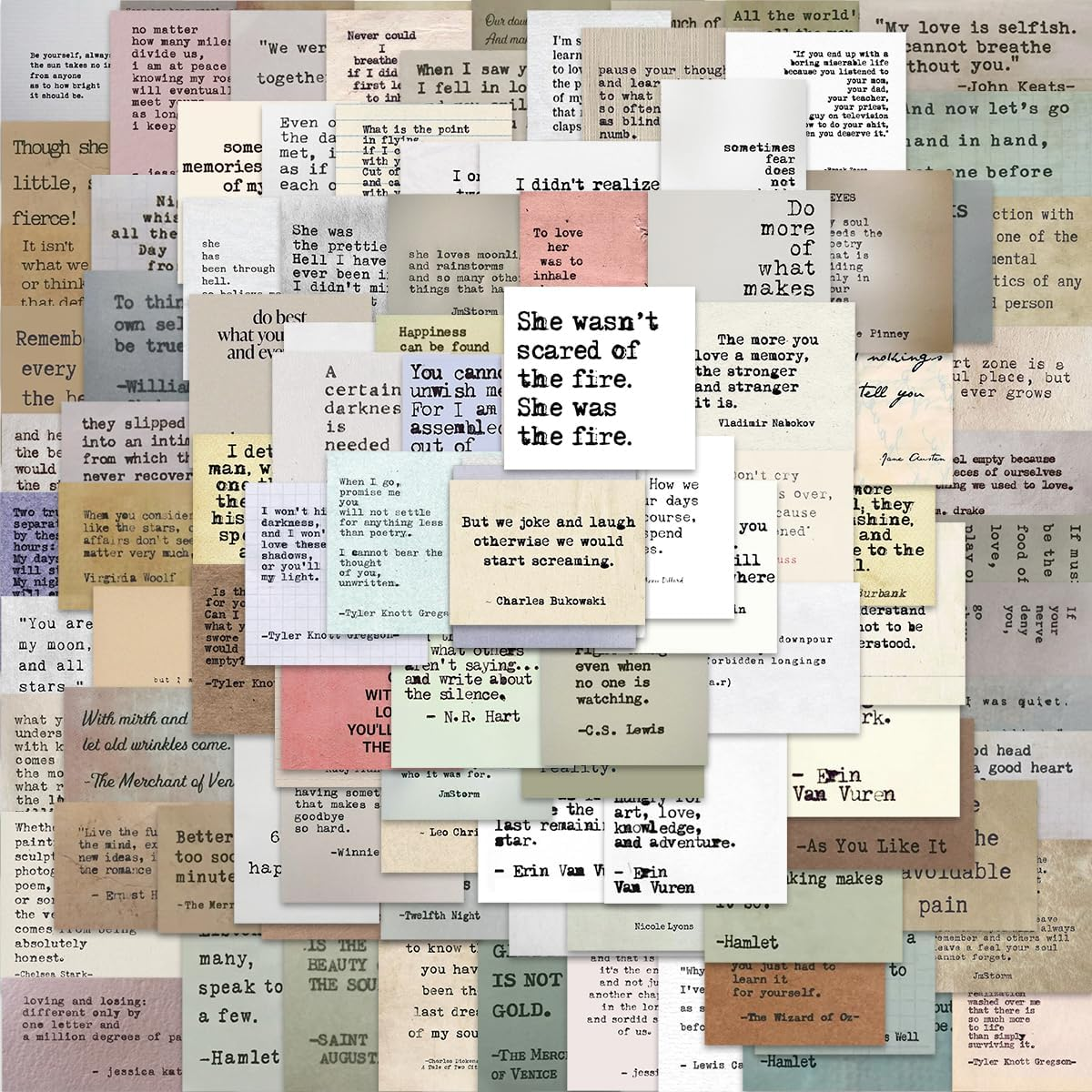 100 Pcs Spooky Horror Decor - Supernatural & Scary Movie Gifts