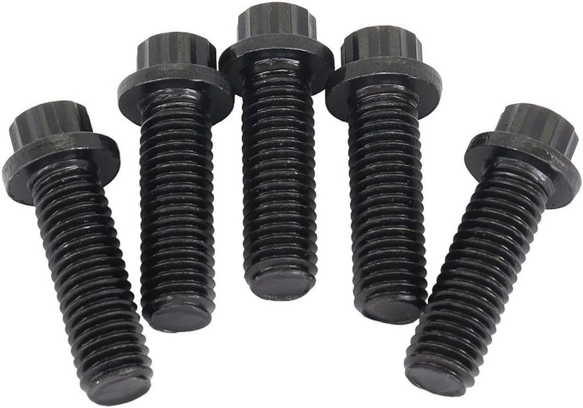 Aeroflow 12 Point Bolt M8 X 1 25Mm 5 Pack Grade 5 25Mm Uhl Af8059 1005