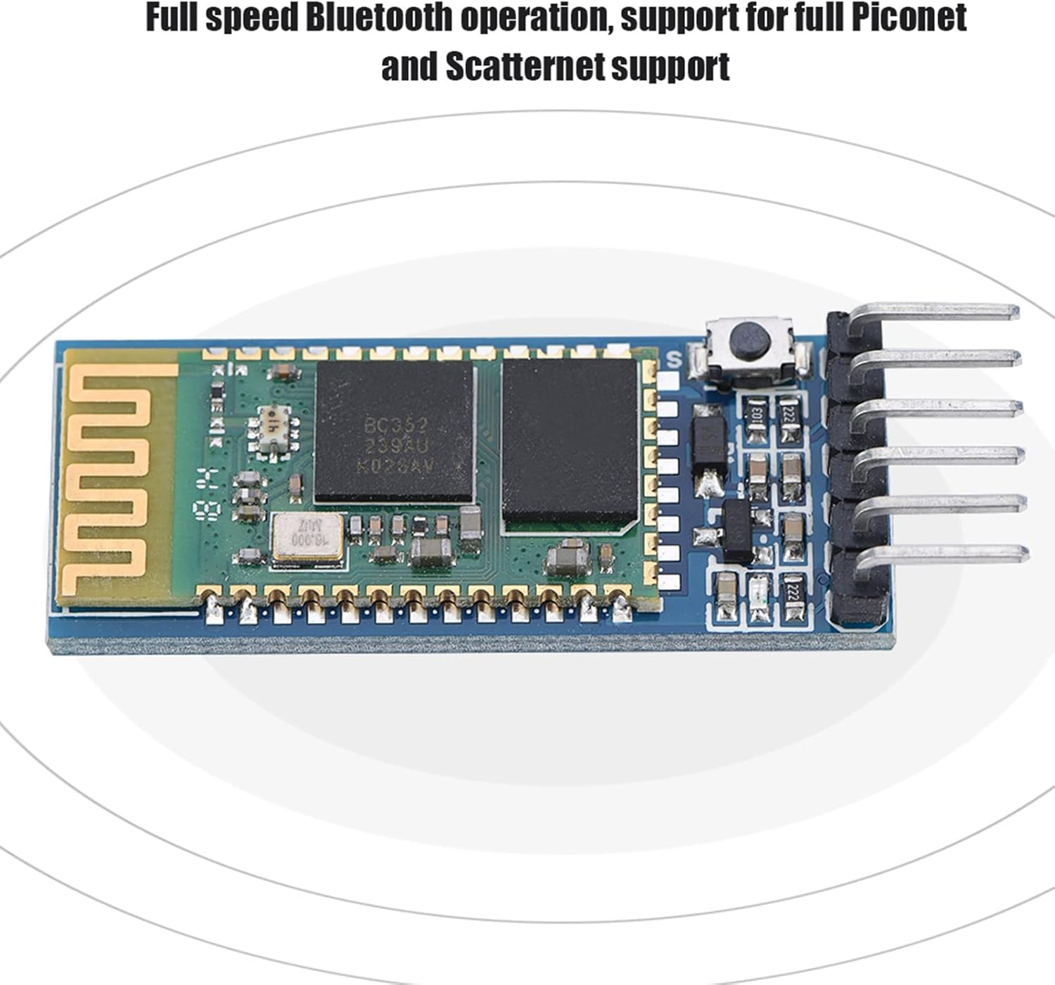 Eosnow UART RS232 Serial Converter Module, Enhanced Data Rate with Wireless BT Module Mini Slave, for MCU, ARM or System, 802.11Co-Existence Support image number 2