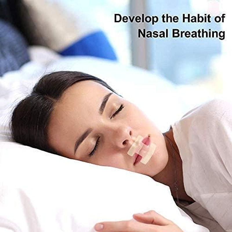 Woodyknows Wide Bridge Mouth Tape, anti Snoring Strips for Deep Sleep, Develop Nasal Breathing Habit, Maintain Natural Face Shape (Extra Strength, 24 Pieces) image number 3