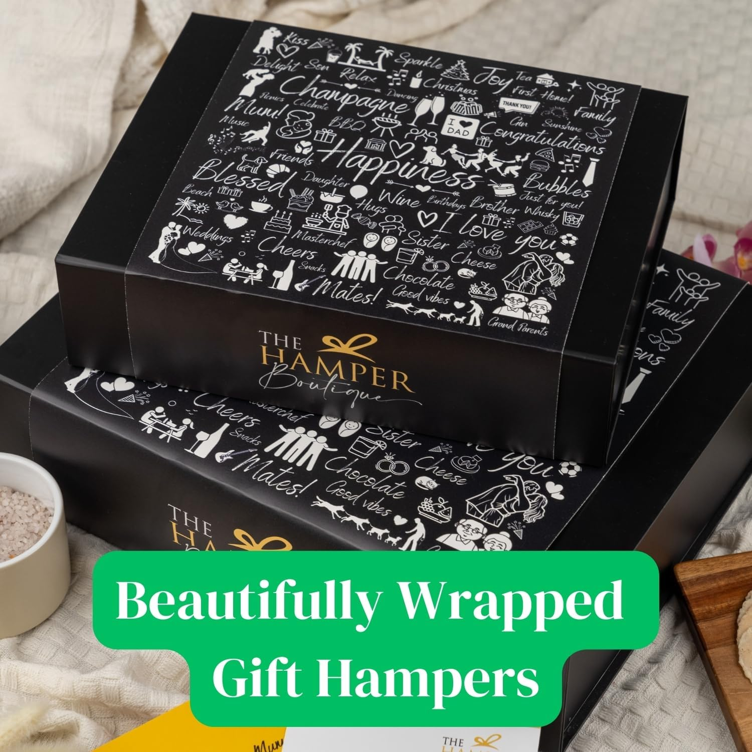 Chandon Rose Luxury Selection Hamper | Celebration Gift Set: Rose Champagne, Cheese Bites, Melting Moments, Blend, Wild Rose & Neroli, Salted Chilli Macadamias, Chocolate Liqueur Sauce, Fruit Preserve, Plum & Almonds image number 4