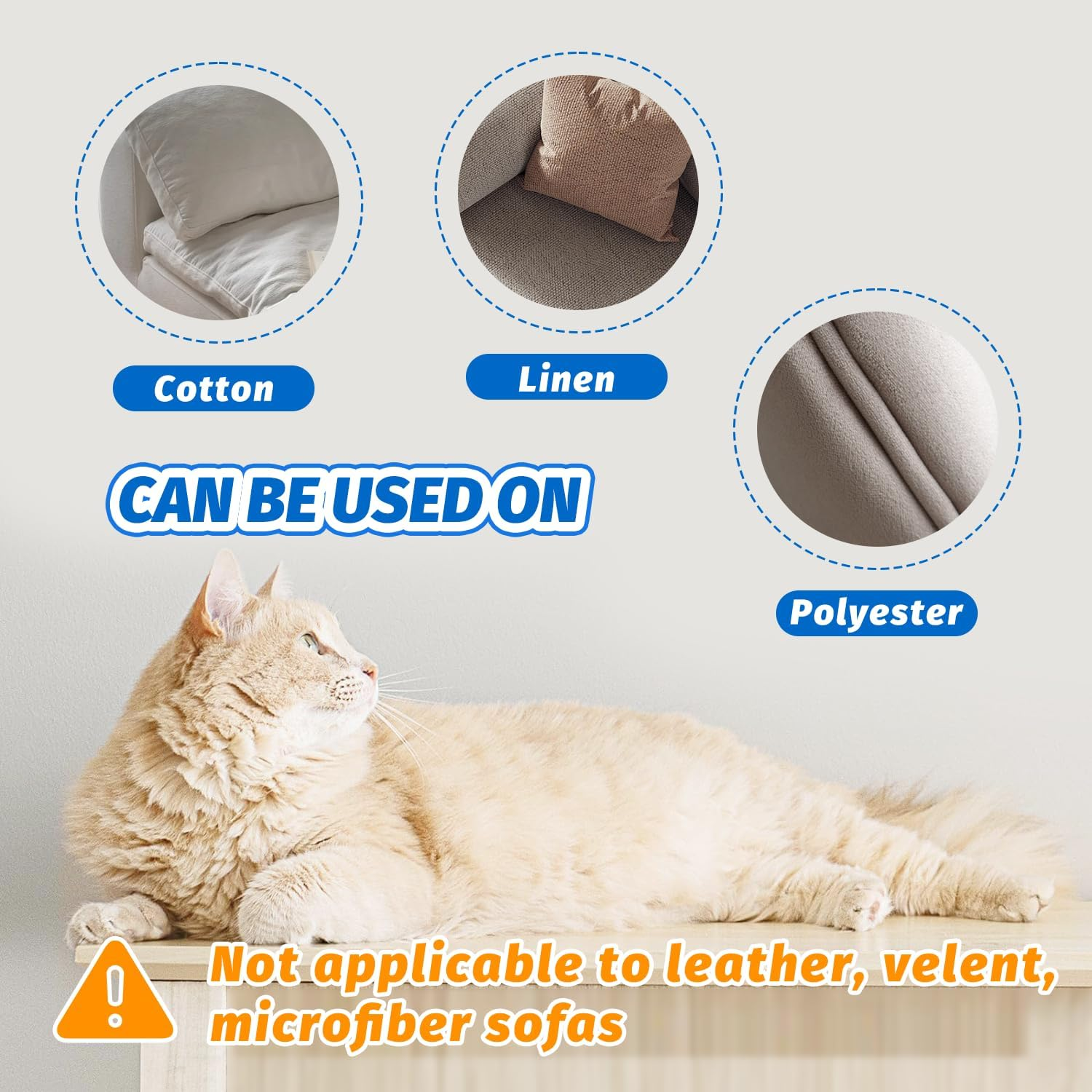SB&reg; Cat Sofa Cover 30 X 300 Cm + Lint Roller + Spatula + 10 Pings | Pet Scratch Protector for All Kinds of Furniture (30 X 300 Cm) image number 6