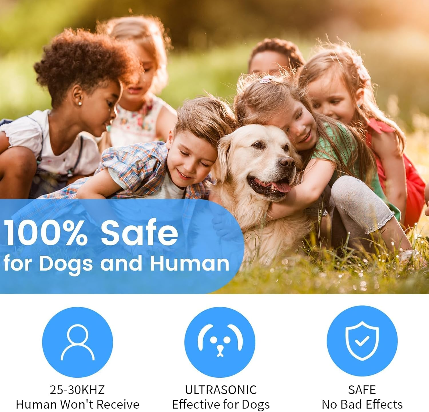 Anti Barking Device for Dogs, Multi-Functional Dog Bark Deterrent Devices up to 30 Ft Effective Control Range,3 Modes & LED Light Ultrasonic Dog Trainer,Safe for Human & Dogs image number 2