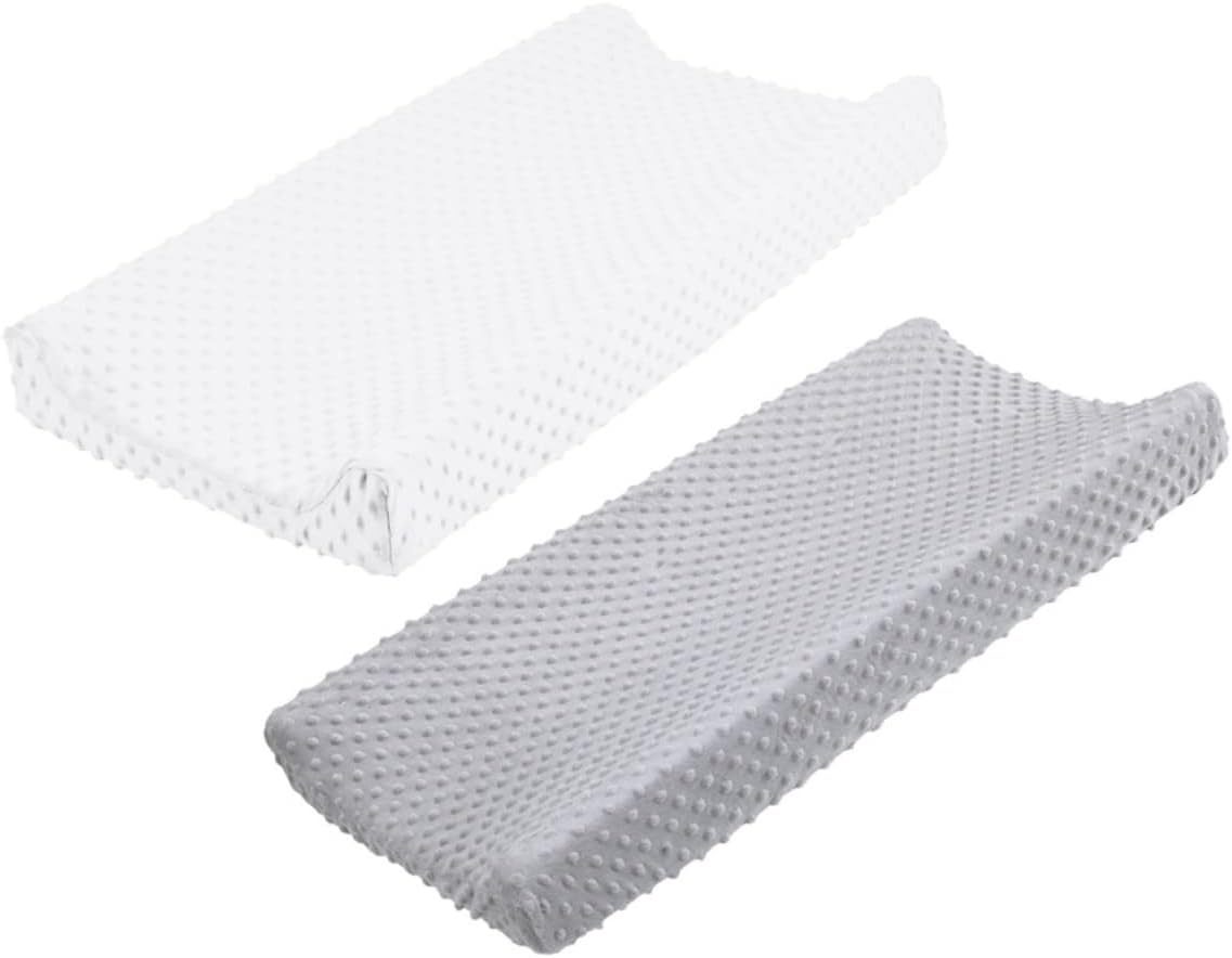 Generic 2Pcs Cover Basket Seat Changing Pad Lounger Table Items Fitted Diapers Polyester image number 4