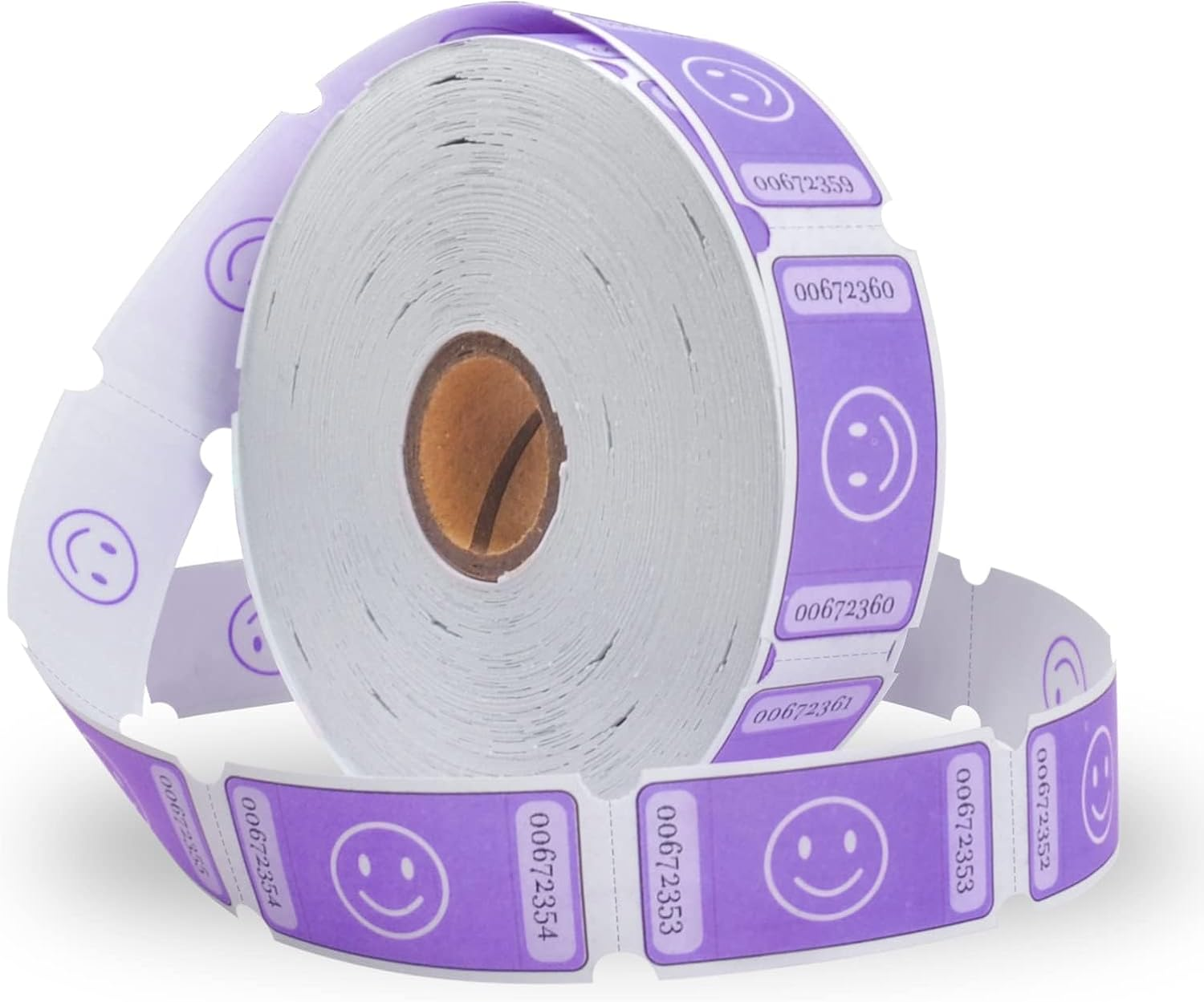 L LIKED Smile Raffle Tickets Roll,1000 Tickets per Roll,Each Tickets 1"X2" for Events,Entry,Class Reward,Prizes(Blue) - Green-1000 Tickets image number 2