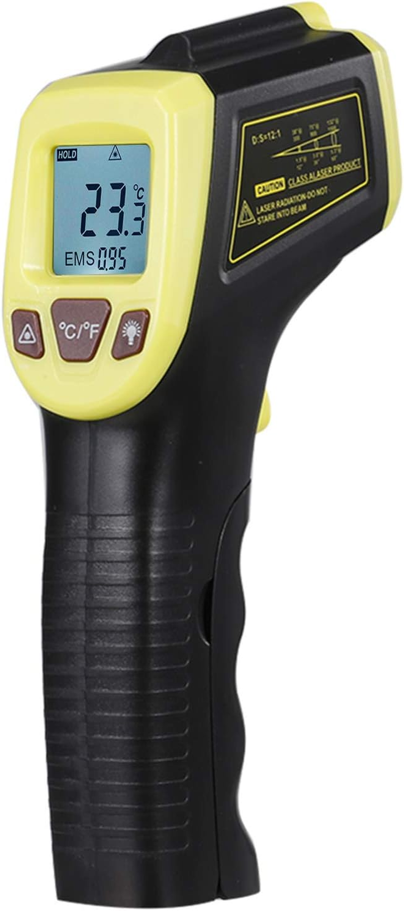 Leeofty Infrared Thermometer, Non-Contact Digital Temperature Gun -58&deg;F to 1112&deg;F (-50&deg;C to 600&deg;C) with LCD Display,Red