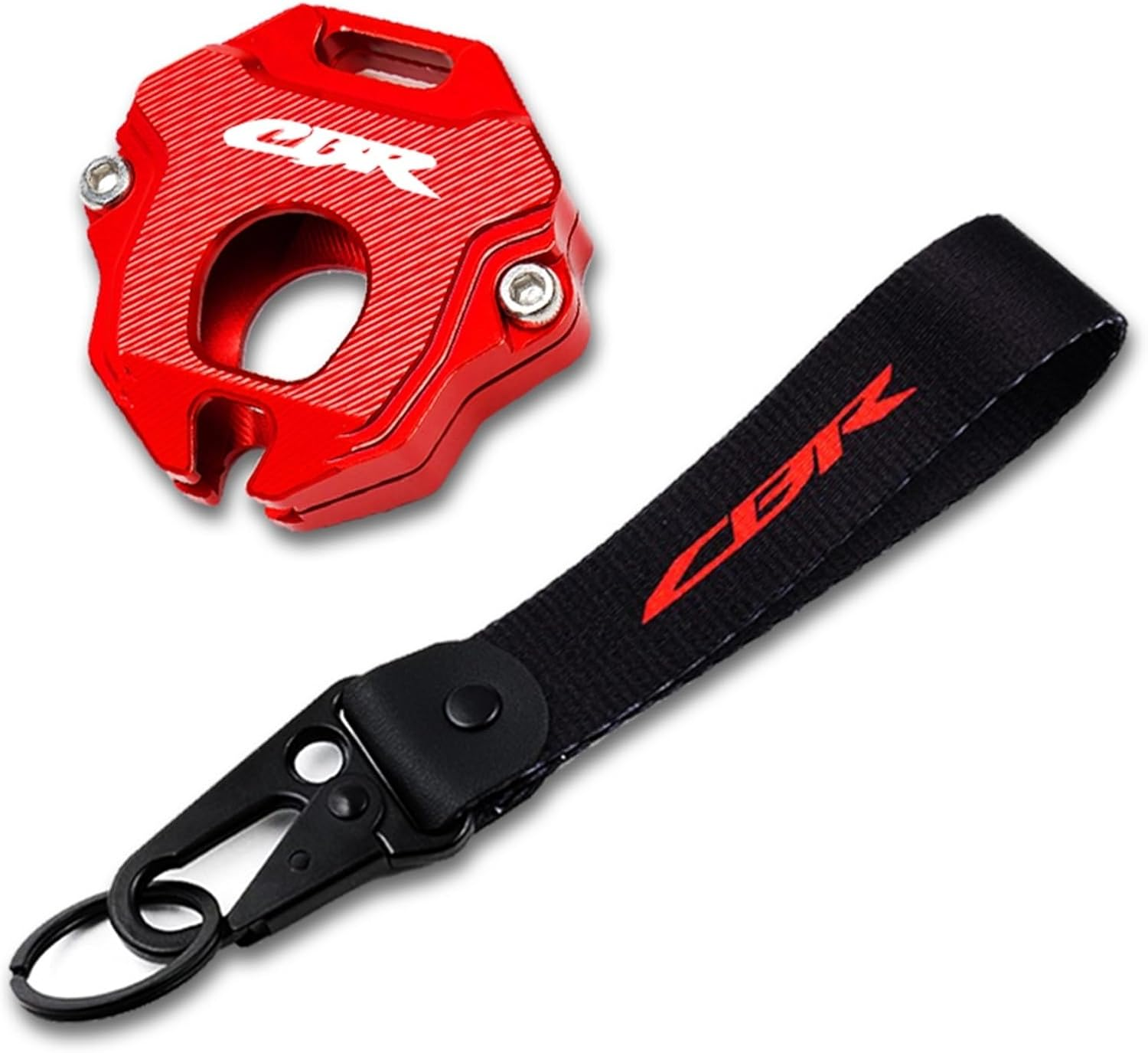 Zenaha Motorcycle CNC Key Case Cover Shell Keychain Compatible with CBR650R CBR600RR CBR1000RR CBR500R CBR600F CBR 650R 600RR 1000RR 250RR (Color : Keychain-White, Size : /) image number 5