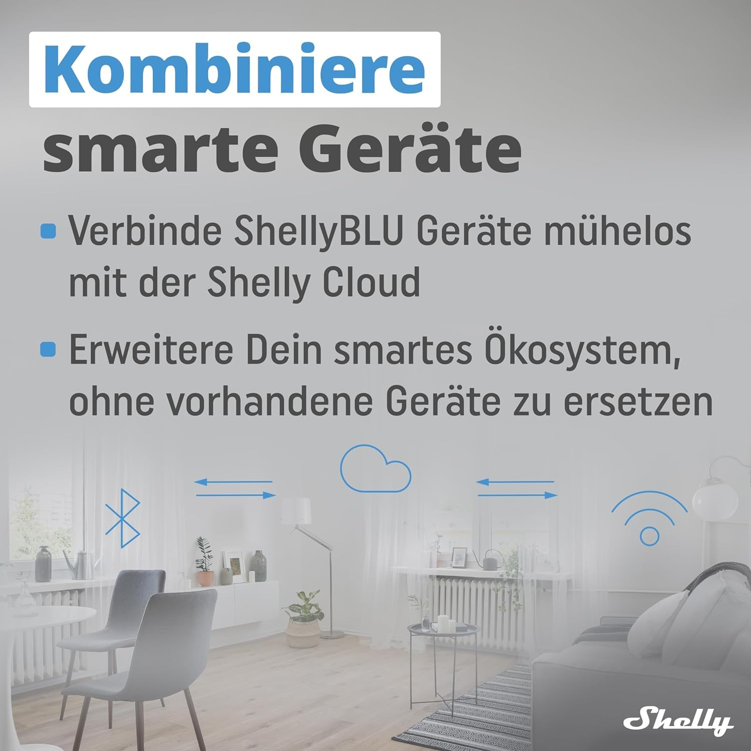 Shelly BLU Gateway | Pack of 2 | Bluetooth Wifi Gateway in a USB-A Dongle | Home Automation | Compatible with Alexa & Google Home | Ios Android App | Wireless [Energy Class B] image number 3