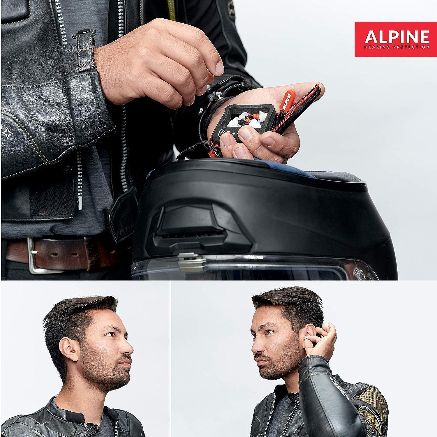 Alpine Hearing Protection Earplugs Motosafe, Pro