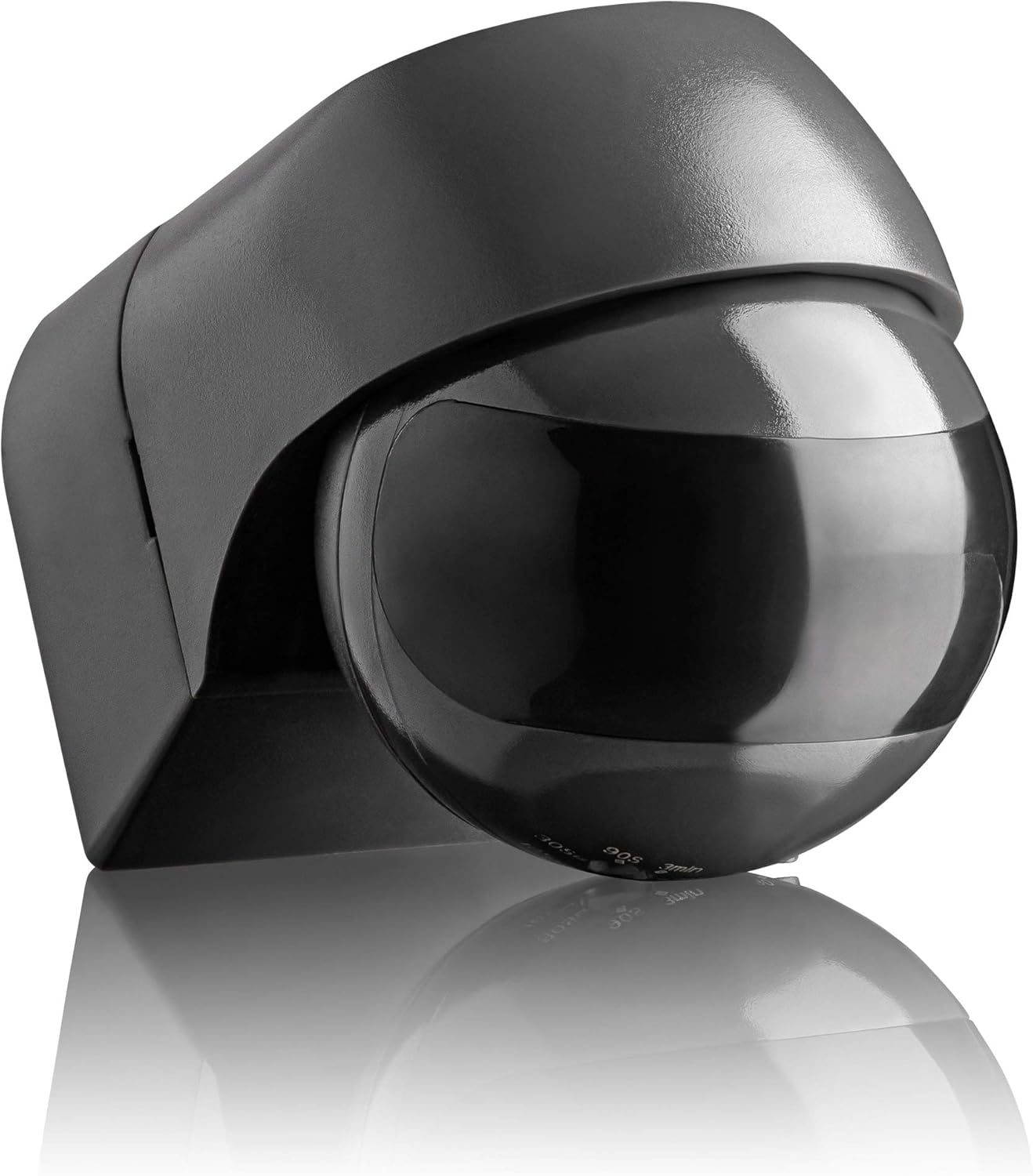 SEBSON Outdoor Motion Detector IP44, Surface-Mounted, Wall Mounting, Programmable, Infrared Sensor, Range 12 M / 180&deg;, Suitable for LED, Swivelling, 3-Wire