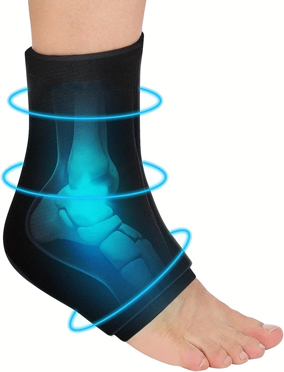 Ankle and Heel Ice Pack Wrap &ndash; Reusable Gel Cold and Hot Therapy for Home Use, Pain Relief, Swelling and Foot Recovery L image number 1