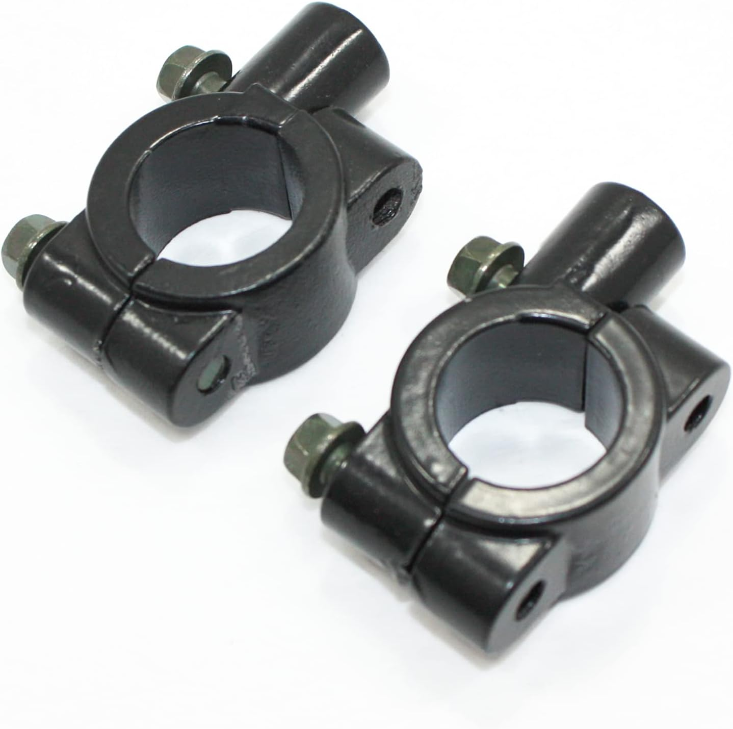 2 X 10Mm 22Mm Handle Bar Mirror Bracket Clamp PIT Dirt Quad Bike ATV Motorcycle image number 2