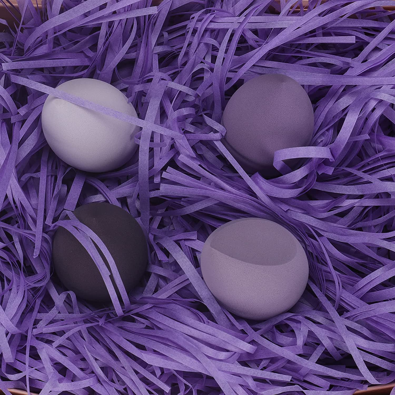 Crinkle Cut Paper Shred Filler for Packing and Filling Gift Baskets (100 G) Kraft,Kraft Shredded Paper for Gift Box, Box Confetti Shredded, Box Stuffing | Purple - Dark Blue image number 7