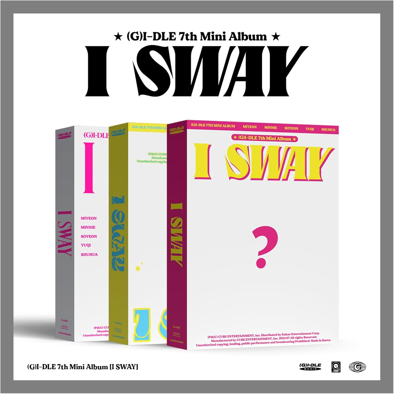 GI-DLE (G) I-DLE GIDLE I SWAY 7Th Mini Album+Tracking (Special Random Version)