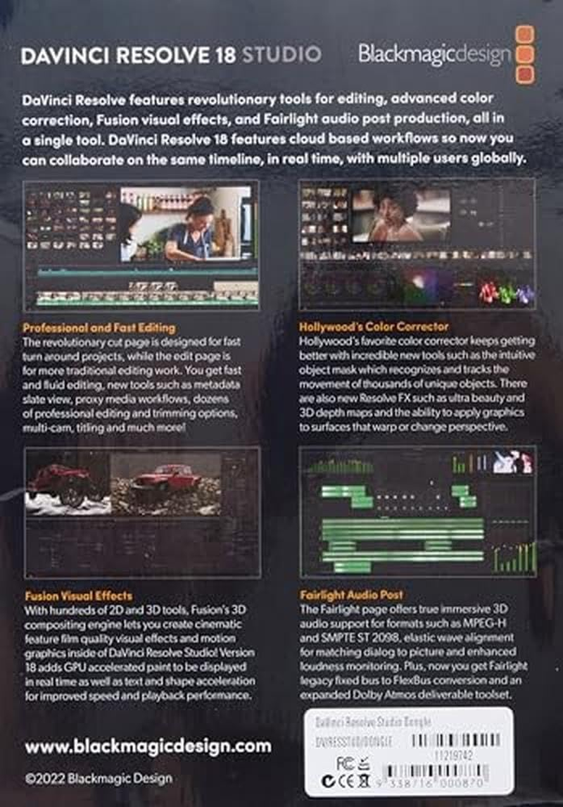 Blackmagic Design Davinci Resolve Colour Grading / Correction Software - Now for Mac, Windows and Linux image number 1
