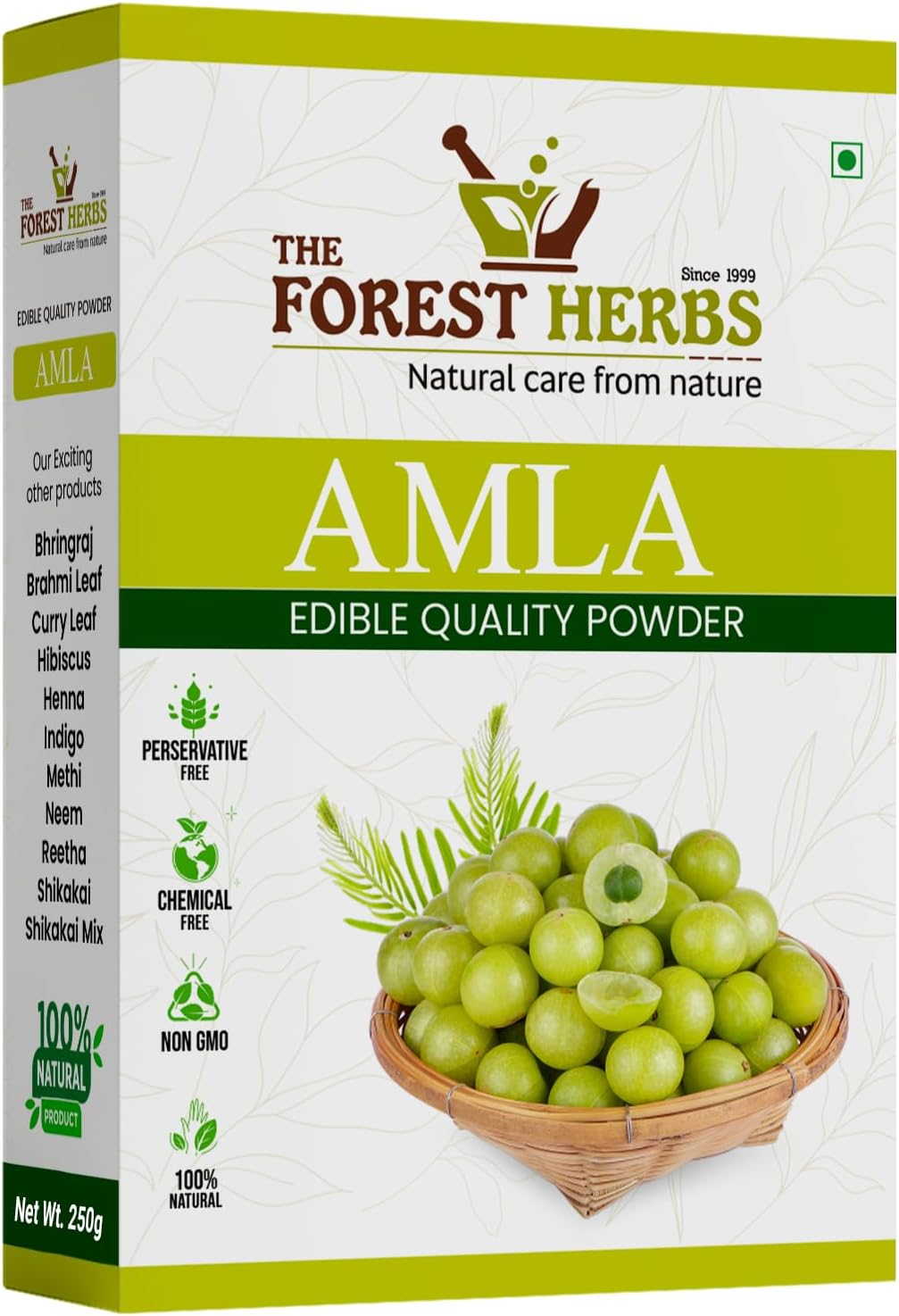 Forest Herbs 100% Natural Organic Amla Powder for Hair Growth - 100 Grams image number 4