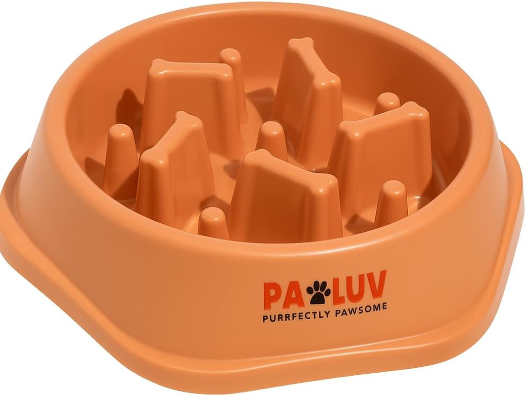 Pawluv Slow Feeder Dog Bowl &ndash; Anti-Choke Maze Design, Non-Slip Base, Bpa-Free, Fun Puzzle Dish for Fast Eaters & Bloating Prevention (Pink)