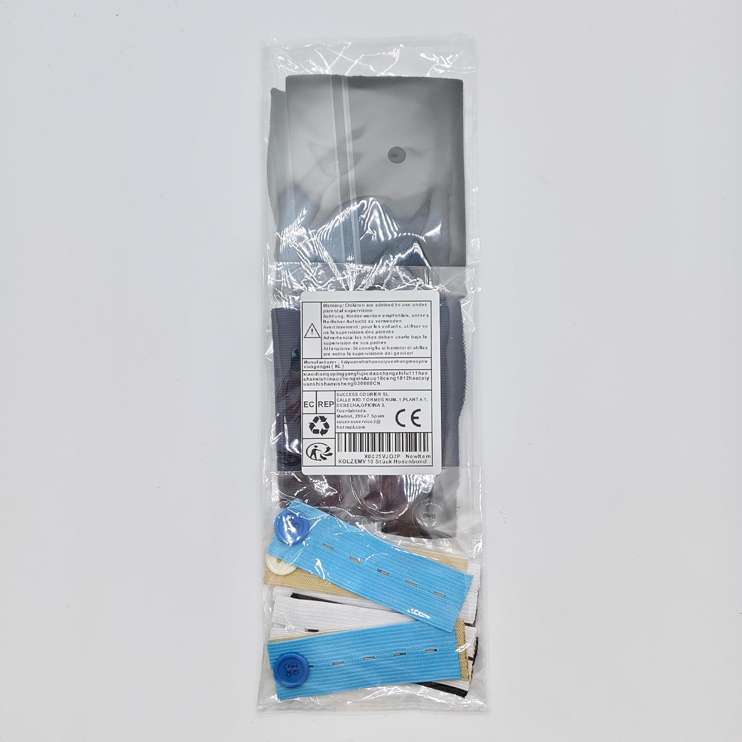 Pack of 10 Trouser Waistband Extensions, Trouser Extension, Pregnancy Trouser Extension, Comfortable and Adjustable Trouser Extension for Pregnant Women image number 5