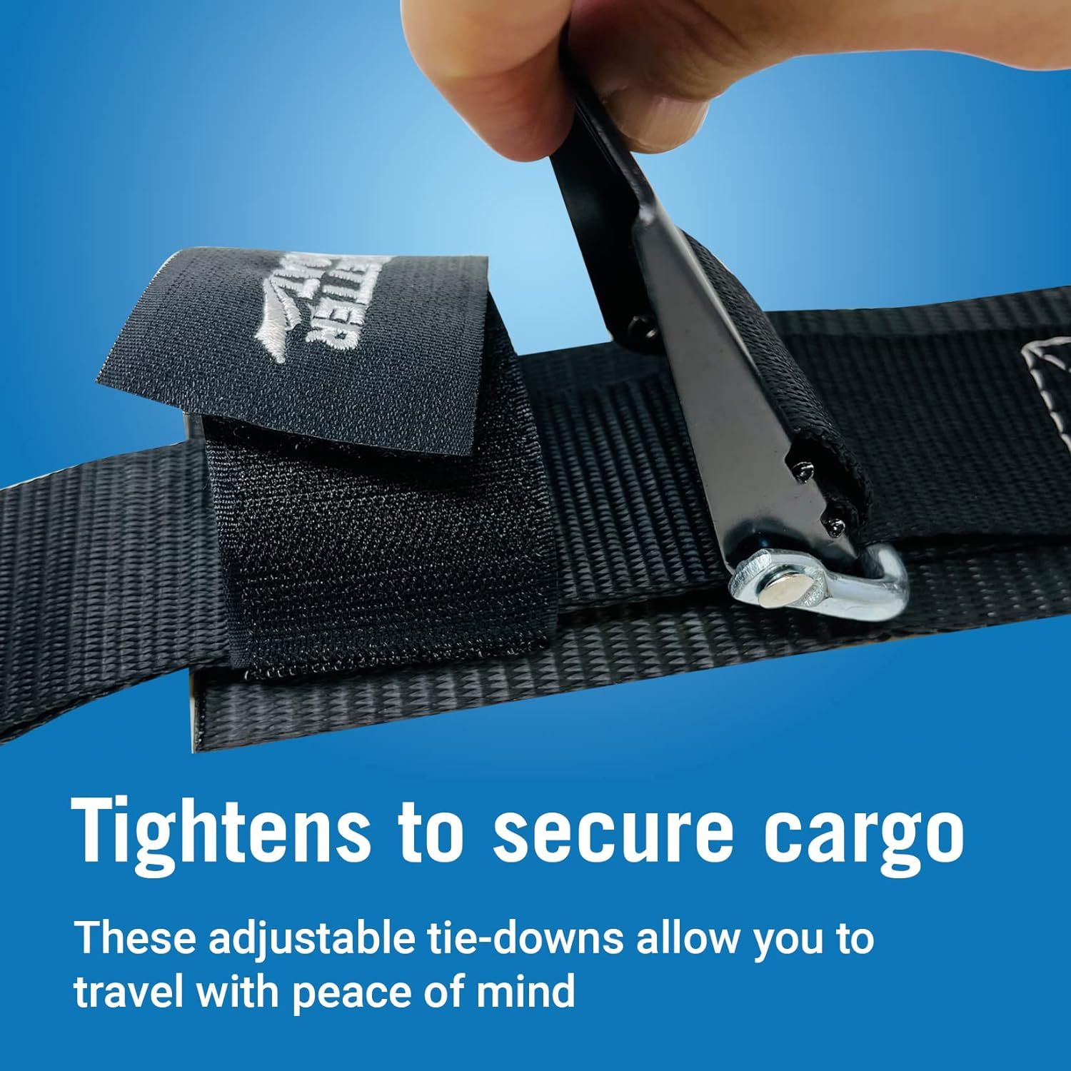 Boat Tie down Straps, 2 Inch X 48 Inch, Heavy Duty Manual Buckle Clasp, Short Transit Tiedown for Trailer, Boat, Jet Ski, and Boating Accessories, 4 Ft with Clip without Ratchet