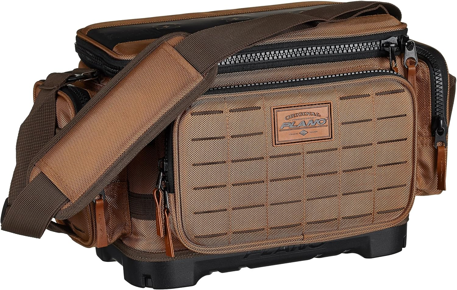 Plano Guide Series 3600 Tackle Bag, Medium, Beige 1680 Denier Fabric with Waterproof Base, Includes 5 Stowaway Utility Boxes, Premium Fishing Storage for Baits & Lures image number 2